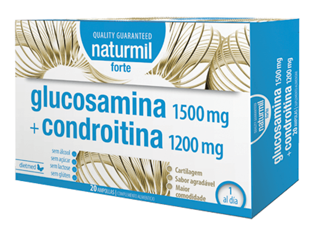 GLUCOSAMINA 1500 mg+ CONDROITINA 1200 mg FORTE 20 ampollas