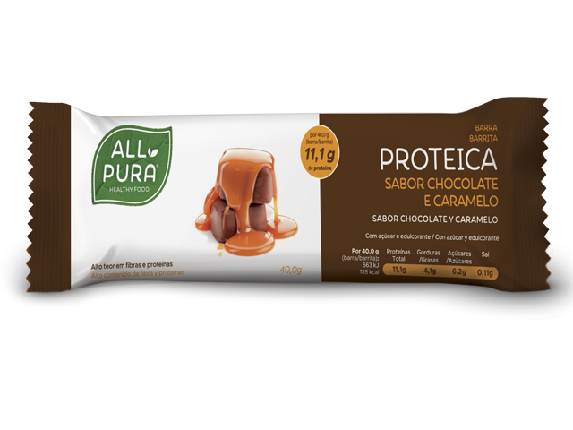 BARRITA PROTEICA CHOCOLATE Y CARAMELO