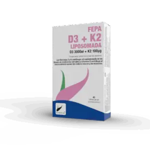 Fepa Vitamina D3 3000 µi + K2 100 µg liposomada - 40 cápsulas Fepadiet