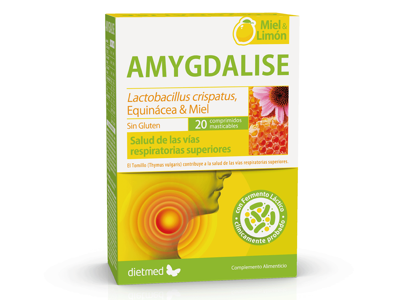 AMYGDALISE MIEL E LIMÓN | comprimidos masticables